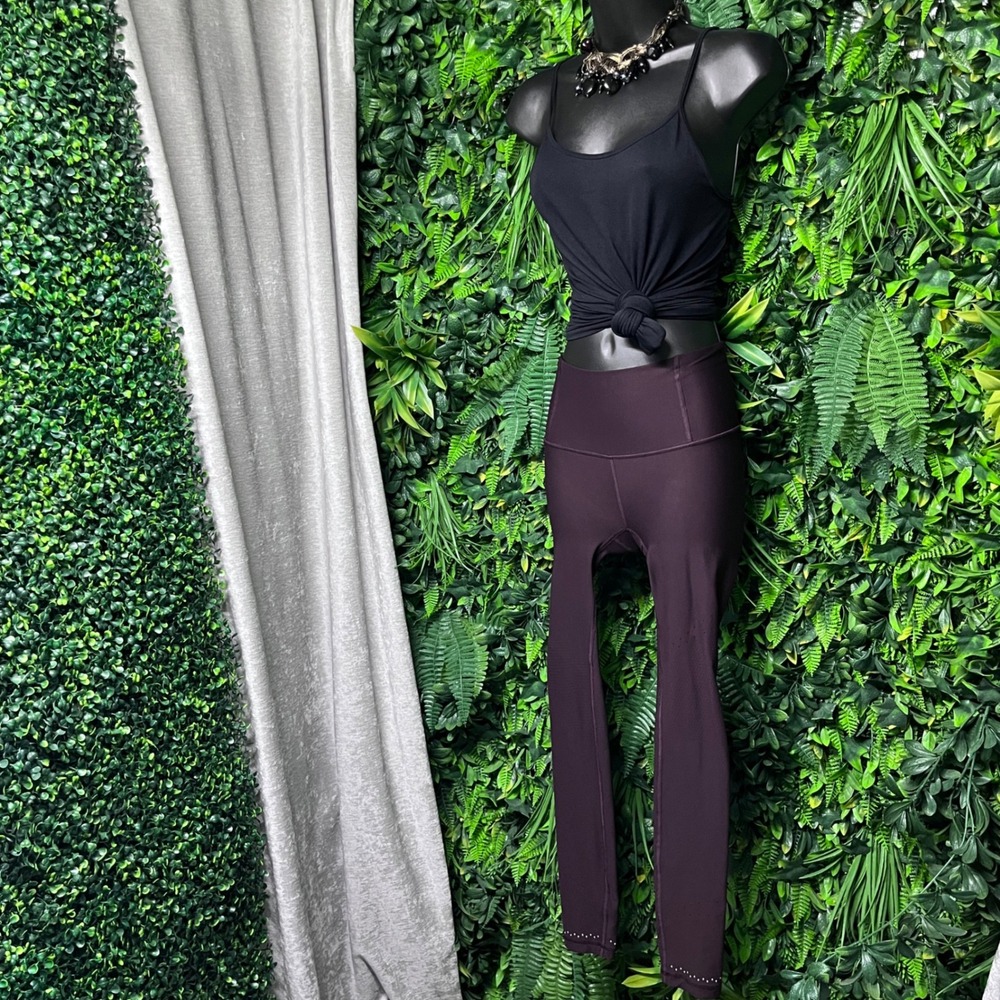 Lululemon In‎ Focus Run High Rise Leggings 2 Purple Athletic Running Pants 3094